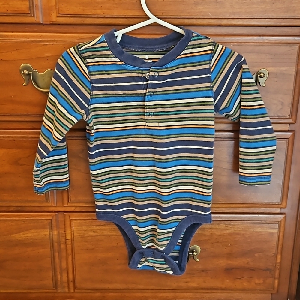 Multi Colored Striped Onesie